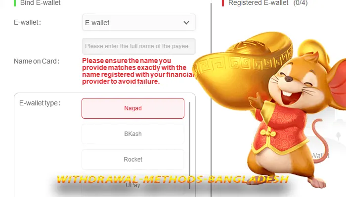 All VK8 withdrawal methods available for Bangladeshi players